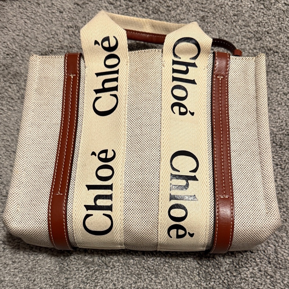 Chloe Tan and Brown Crossbody Bag